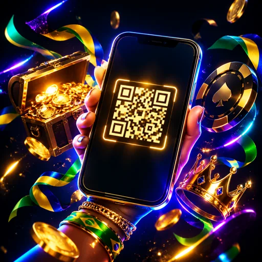 QR Code para baixar o app de apostas da 666P direto no celular