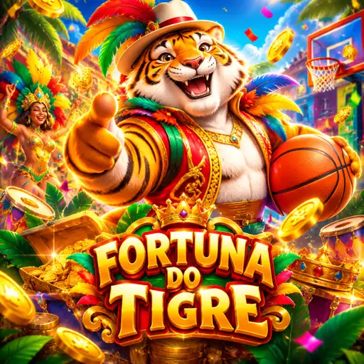 Linha de símbolos do Fortune Tiger com valores de pagamento em multiplicadores