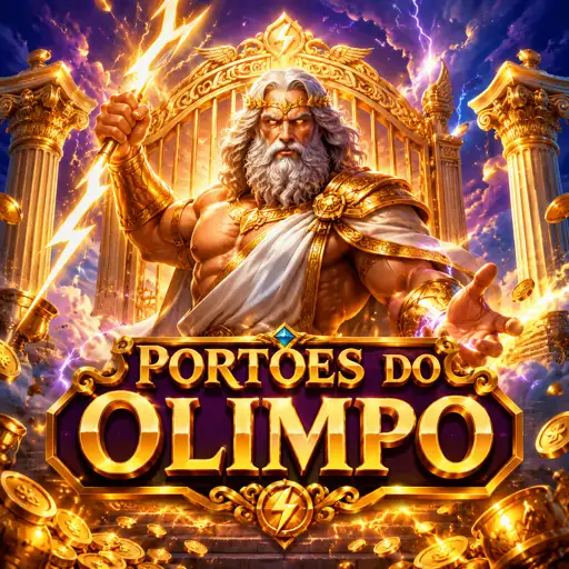 Card do slot Gates of Olympus com Zeus e multiplicadores