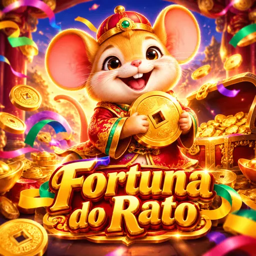 Card do slot Fortune Mouse com rato dourado e moedas